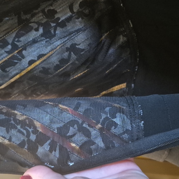 Dressbarn Monochrome Sleeveless Dress Black And White Layering Design Lined 14W - Picture 7 of 13